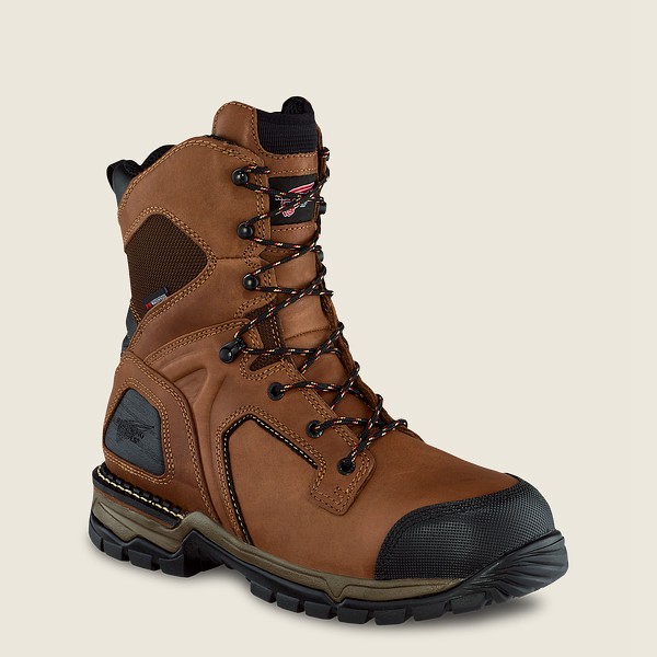 Botas de Seguridad Red Wing Hombre Marrom/Negros - Flexforce® - 8-Inch Waterproof Toe - 230-QNVDIU